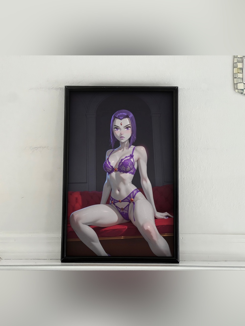 Teen Titans Raven Art pinup girl Poster